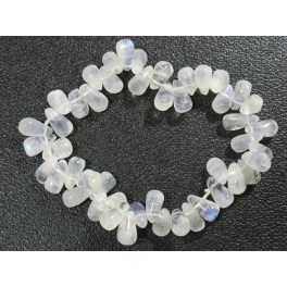 Blue sheen color Moonstone pear beads bracelet Blue sheen color Moonstone pear beads bracelet