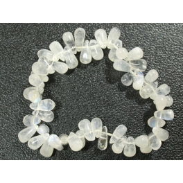 Blue sheen color Moonstone pear beads bracelet Blue sheen color Moonstone pear beads bracelet