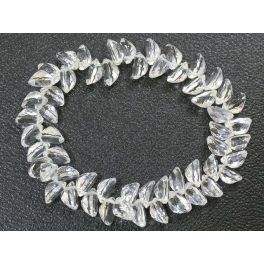 White Quartz Crystal faceted beads bracelet White Quartz Crystal faceted beads bracelet