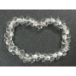 White Quartz Crystal grape beads bracelet White Quartz Crystal grape beads bracelet