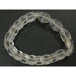 White Quartz Crystal faceted beads bracelet White Quartz Crystal faceted beads bracelet