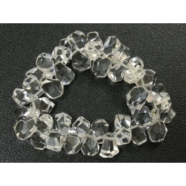 White Quartz Crystal irregular beads bracelet White Quartz Crystal irregular beads bracelet