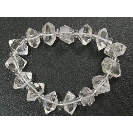 Herkimer Diamond Crystal beads bracelet Herkimer Diamond Crystal beads bracelet