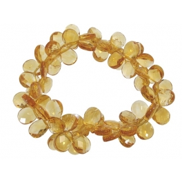 Citrine faceted flat pear beads bracelet Citrine faceted flat pear beads bracelet