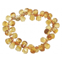 Citrine faceted pear beads bracelet Citrine faceted pear beads bracelet