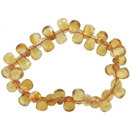 Citrine faceted pear beads bracelet Citrine faceted pear beads bracelet