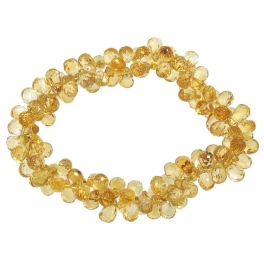 Citrine faceted pear beads bracelet Citrine faceted pear beads bracelet