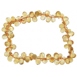Citrine faceted pear beads bracelet Citrine faceted pear beads bracelet