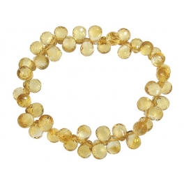 Citrine faceted pear beads bracelet Citrine faceted pear beads bracelet