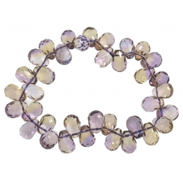 Ametrine faceted pear beads bracelet Ametrine faceted pear beads bracelet