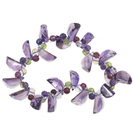 Amethyst faceted beads bracelet Amethyst faceted beads bracelet