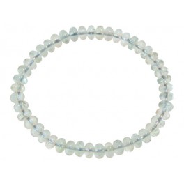Aquamarine flat beads bracelet Aquamarine flat beads bracelet