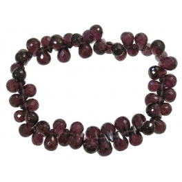 Garnet faceted pear beads bracelet Garnet faceted pear beads bracelet