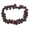 Garnet faceted pear beads bracelet