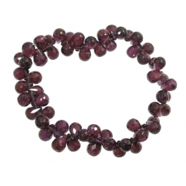 Garnet faceted pear beads bracelet Garnet faceted pear beads bracelet