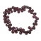 Garnet faceted pear beads bracelet