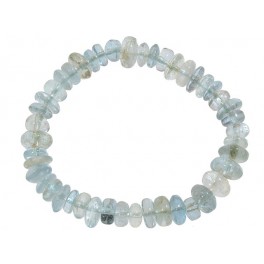Aquamarine flat beads bracelet Aquamarine flat beads bracelet