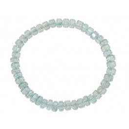 Aquamarine faceted barrel beads bracelet Aquamarine faceted barrel beads bracelet