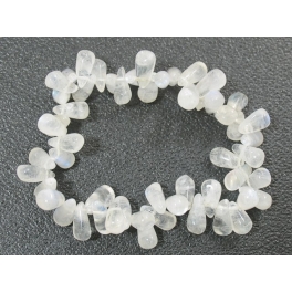 Blue sheen color Moonstone irregular beads bracelet Blue sheen color Moonstone irregular beads bracelet