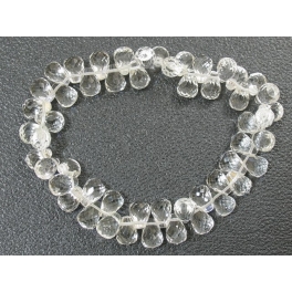 White Quartz Crystal pear beads bracelet White Quartz Crystal pear beads bracelet