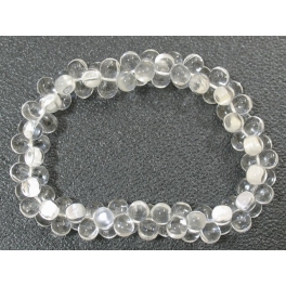 White Quartz Crystal grape beads bracelet White Quartz Crystal grape beads bracelet
