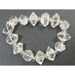 Herkimer Diamond Crystal beads bracelet Herkimer Diamond Crystal beads bracelet