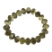Smoky Quartz faceted flat beads bracelet