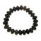 Smoky Quartz flat beads bracelet