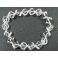 White Quartz Crystal cube beads  bracelet