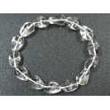 White Quartz Crystal irregular beads bracelet