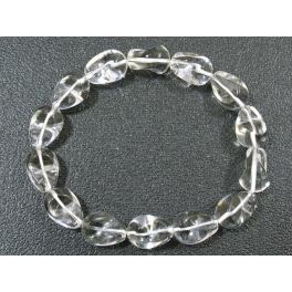 White Quartz Crystal irregular beads bracelet White Quartz Crystal irregular beads bracelet