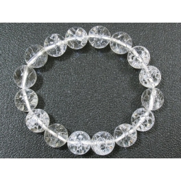 White Quartz Crystal round beads bracelet White Quartz Crystal round beads bracelet