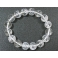 White Quartz Crystal round beads  bracelet
