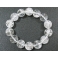 White Quartz Crystal round beads  bracelet
