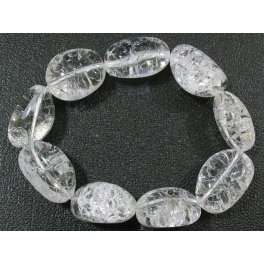 White Quartz Crystal irregular beads bracelet White Quartz Crystal irregular beads bracelet