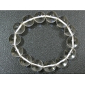 White Quartz Crystal round beads  bracelet