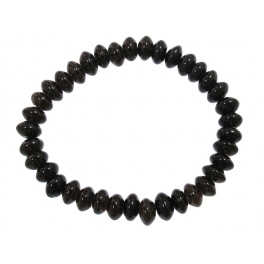 Smoky Quartz flat beads bracelet Smoky Quartz flat beads bracelet