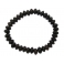 Smoky Quartz flat beads bracelet
