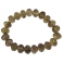 Smoky Quartz faceted flat beads bracelet