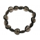 Smoky Quartz heart beads bracelet