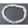 White Quartz Crystal barrel beads bracelet