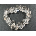 White Quartz Crystal irregular beads bracelet