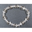 White Quartz Crystal marquise beads bracelet