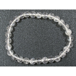 White Quartz Crystal round beads bracelet White Quartz Crystal round beads bracelet