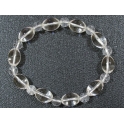 White Quartz Crystal marquise beads bracelet