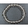 White Quartz Crystal flat beads bracelet