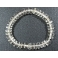 White Quartz Crystal flat beads bracelet