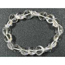 White Quartz Crystal heart beads bracelet White Quartz Crystal heart beads bracelet