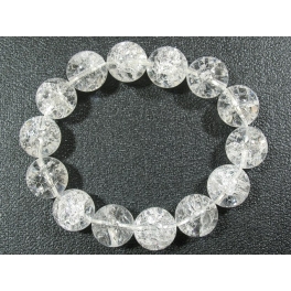 White Quartz Crystal round beads bracelet White Quartz Crystal round beads bracelet
