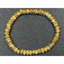 Golden Rutilated Quartz flat beads bracelet Golden Rutilated Quartz flat beads bracelet